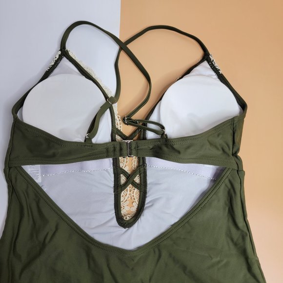 CUPSHE Women’s Ladies Vintage Lace Bikini Sets Beach Swimwear size L NWT - Picture 7 of 12